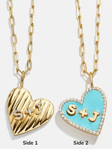 Heart 18K Gold Custom Reversible Necklace | BaubleBar (US)