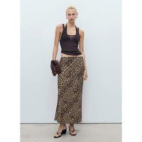 MANGO LEOPARD PRINT SKIRT Animal Print - Mango - Size: XXL | JD Williams (UK)