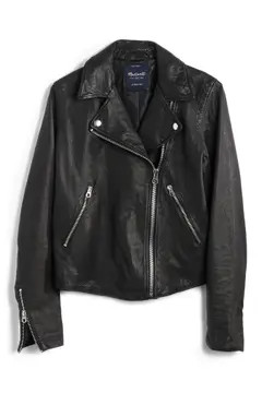 Washed Leather Moto Jacket | Nordstrom