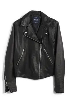 Madewell Washed Leather Moto Jacket | Nordstrom | Nordstrom