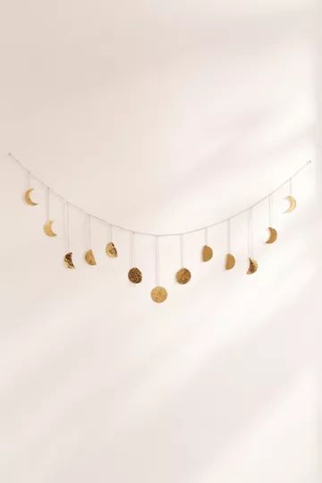 Hammered Metal Moon Cycle Banner | Urban Outfitters (US and RoW)