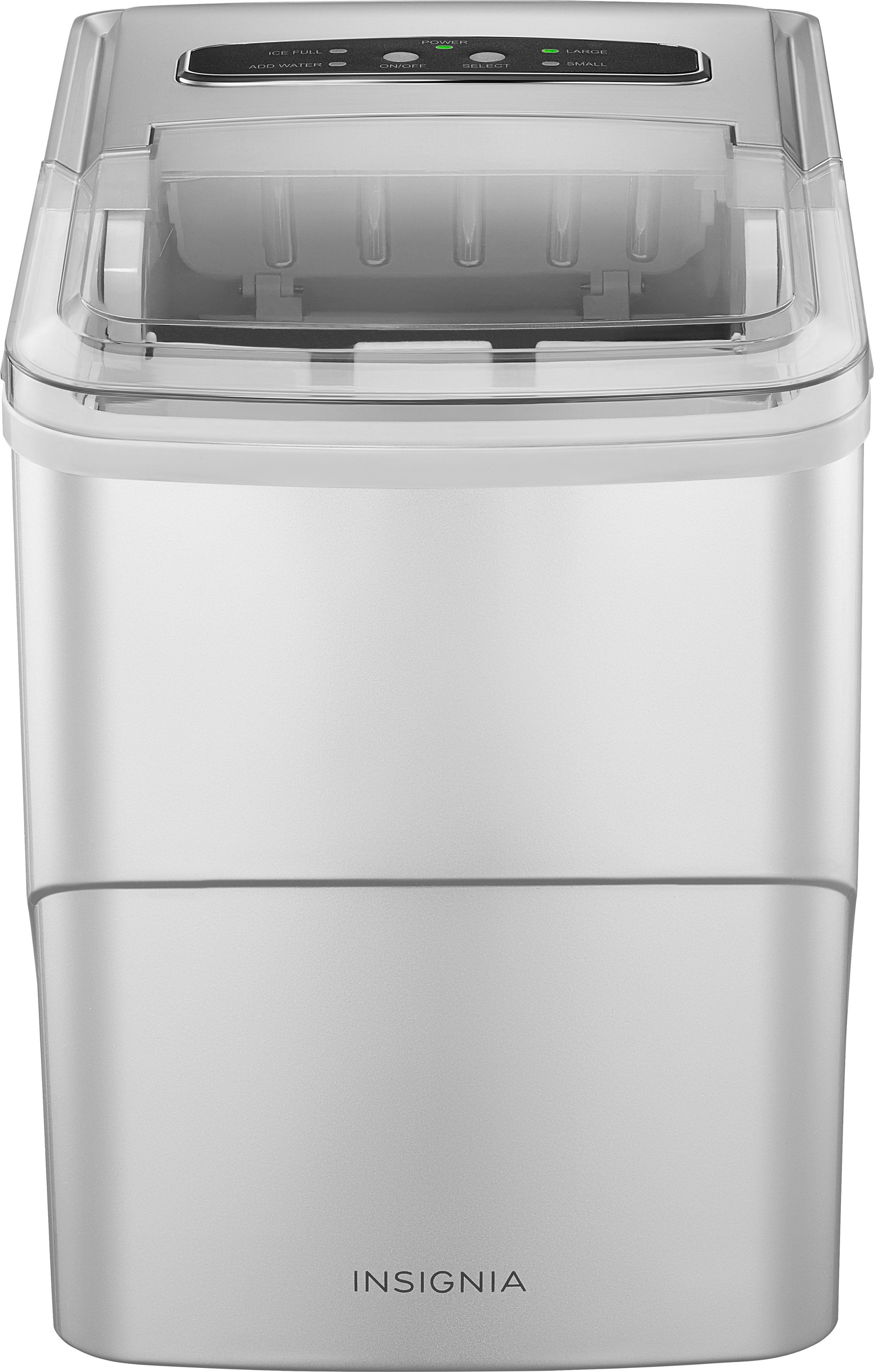 Insignia™ - Portable Ice Maker with Auto Shut-Off - Silver | Best Buy U.S.