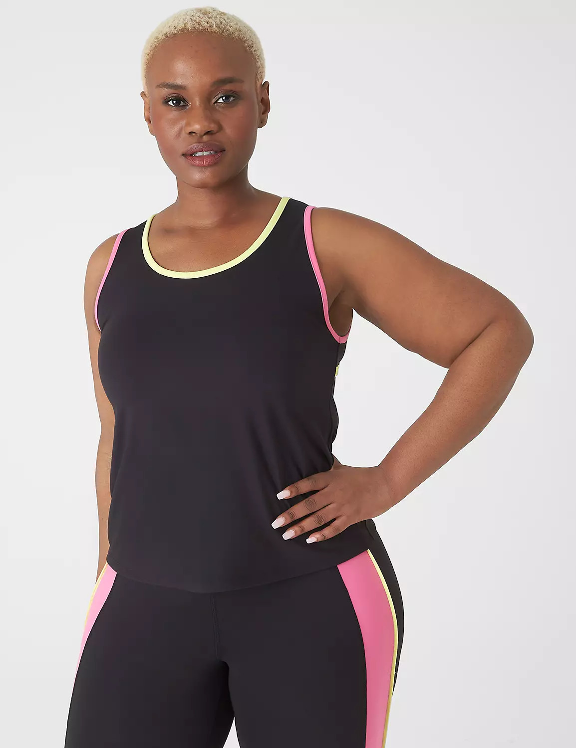 LIVI Recycled LIVI Soft Cut-Out Tank | LaneBryant | Lane Bryant (US)