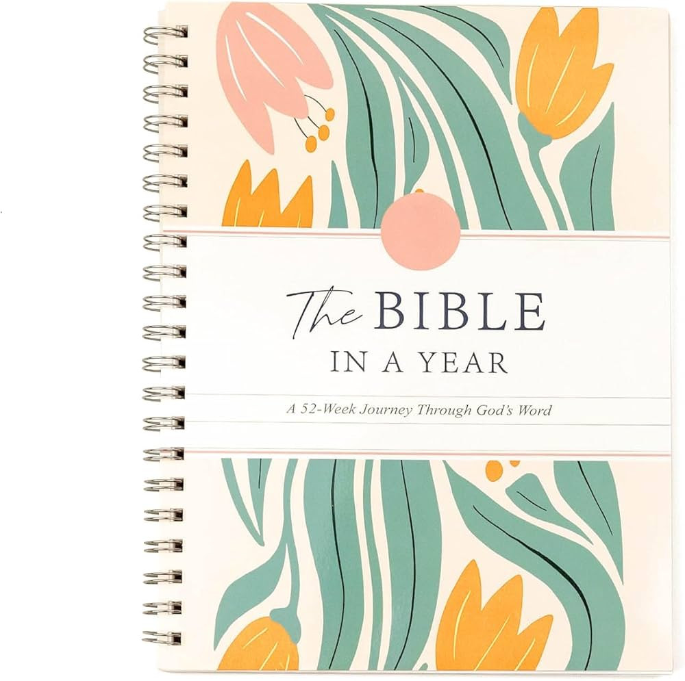 KBBYT The Bible In A Year: A 52-Week Study, Spiral Bible Study Guide, 52-Week Bible Study Plan, A... | Amazon (US)