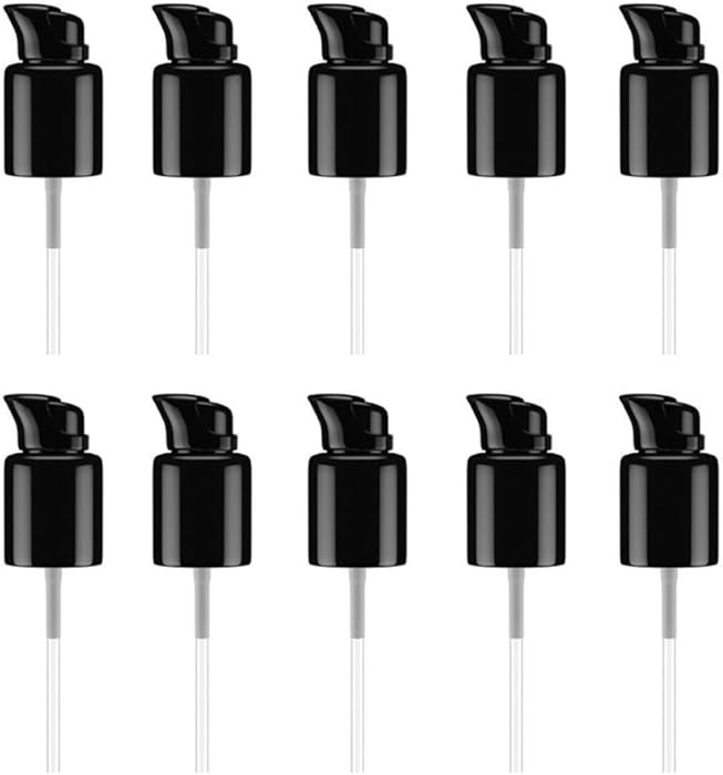 10Pcs 415/20mm Replacement Foundation Pump Black Plastic Cosmetic Liquid Foundation Pump Replacem... | Amazon (US)