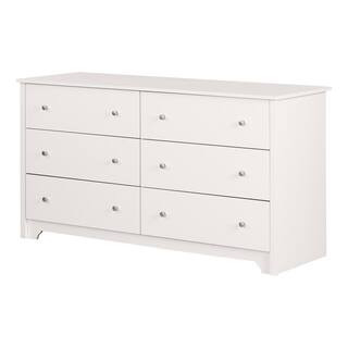 South Shore Vito 6-Drawer Pure White Dresser 3150010 - The Home Depot | The Home Depot