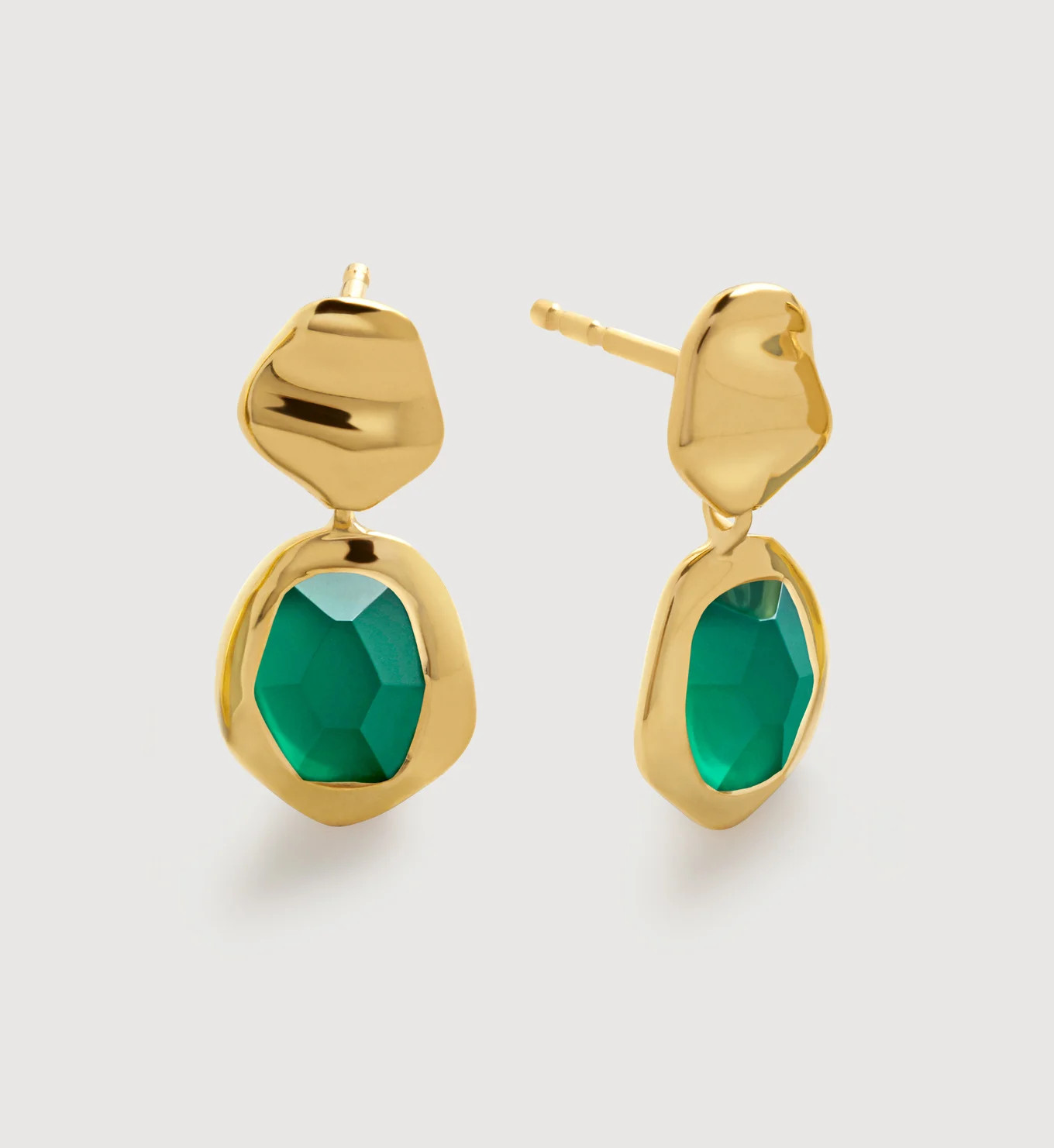 Odyssey Gemstone Small Drop Earrings | Monica Vinader (US)