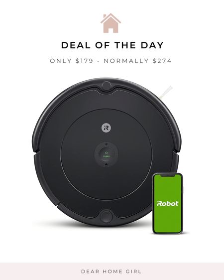 Amazon deal of the day!  This Roomba iRobot is normally $274 and is now only $179!  Love coming home to a clean house! #home #cleaningsupplies #electronics #homegoods #floors

#LTKCyberweek #LTKhome #LTKGiftGuide