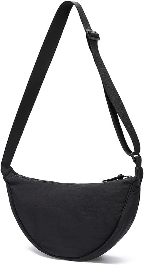 YIKOEE Crescent Bag for Women Men Small Sling Crossbody Bag with Half Moon Shape | Amazon (US)