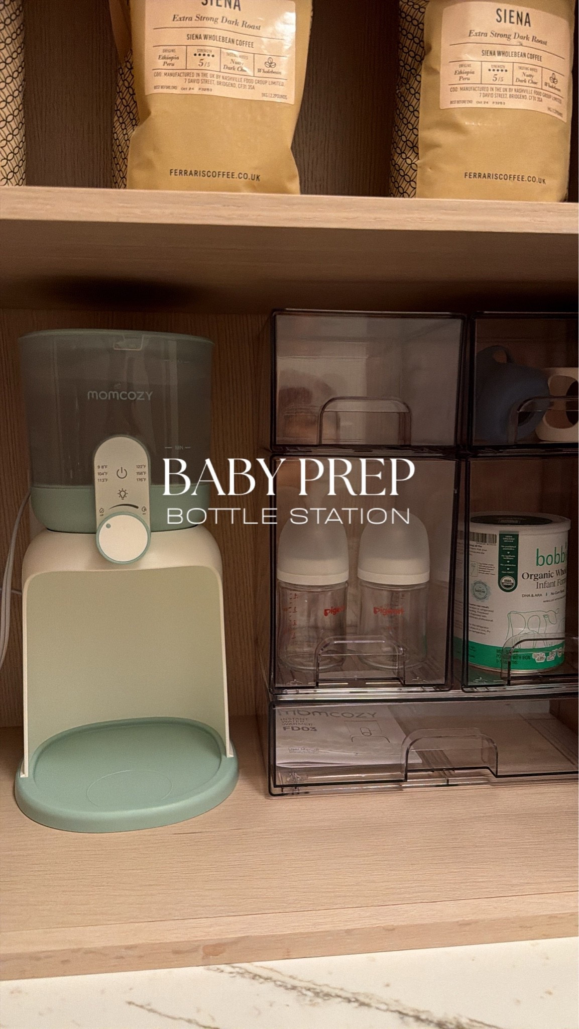 Everything I have set up at our bottle station! Instant water warmer/dispenser, bottles, bottle organizer, portable milk warmer, etc! Planning to combo feed since I’ve always had low milk supply, so built this station here to make everything easy when making formula bottles!

#LTKmomlife #LTKBaby #LTKBump