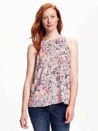 High Neck Trapeze Tank for Women | Old Navy US