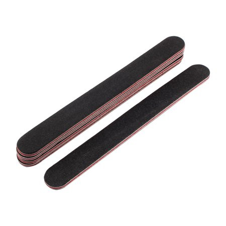 Home Foam Shinner Straight Manicure Emery Board Nail Buffer Tool Black 5 PCS | Walmart (US)