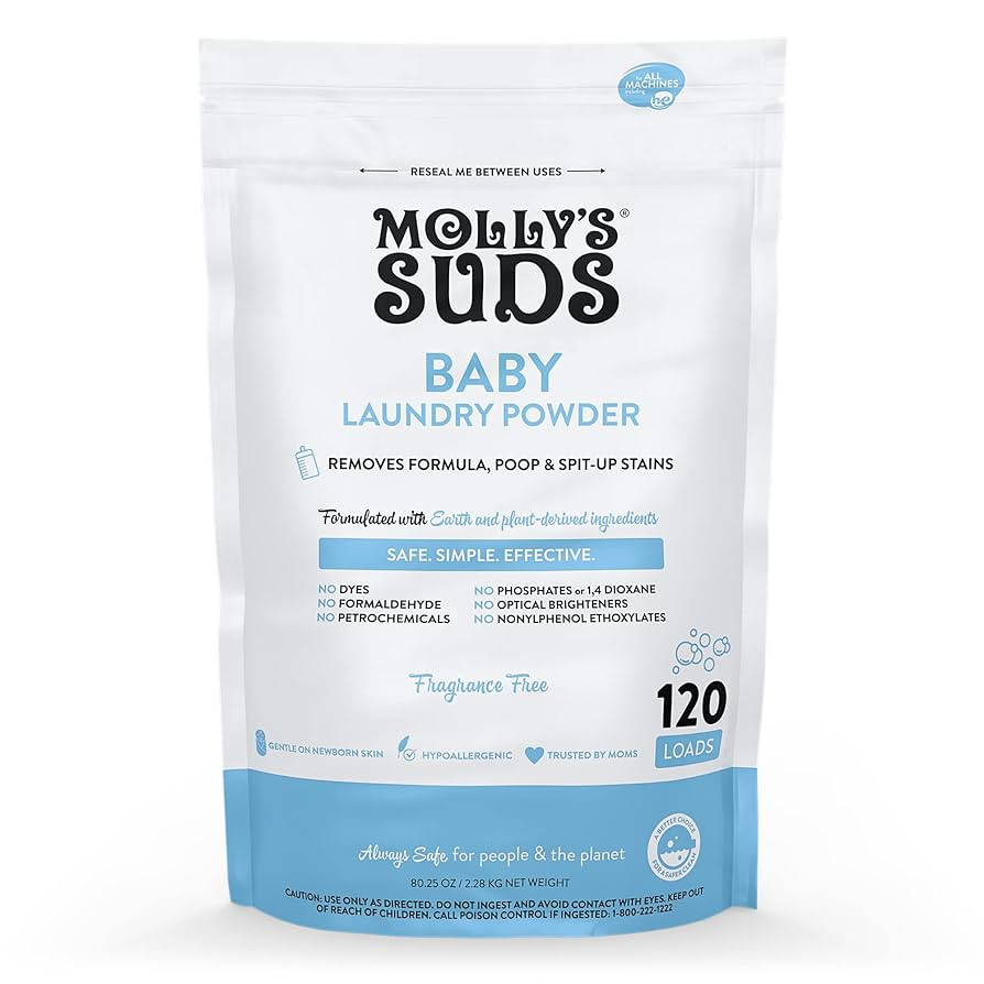 Molly's Suds Baby Laundry Detergent Powder | Removes Formula, Poop & Spit-Up Stains | Extra Gentl... | Amazon (US)