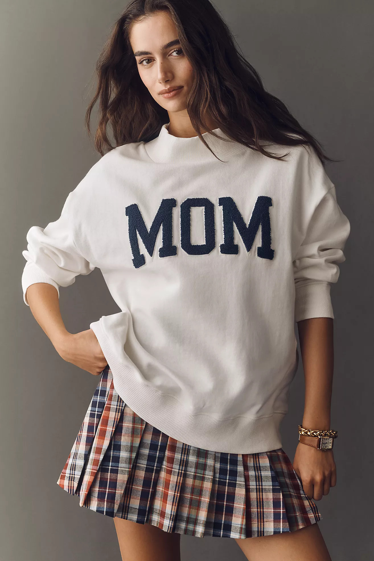 By Anthropologie Mom Mock-Neck Pullover | Anthropologie (US)