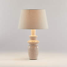 Alina Table Lamp with Linen Taper Shade | Crate and Barrel | Crate & Barrel