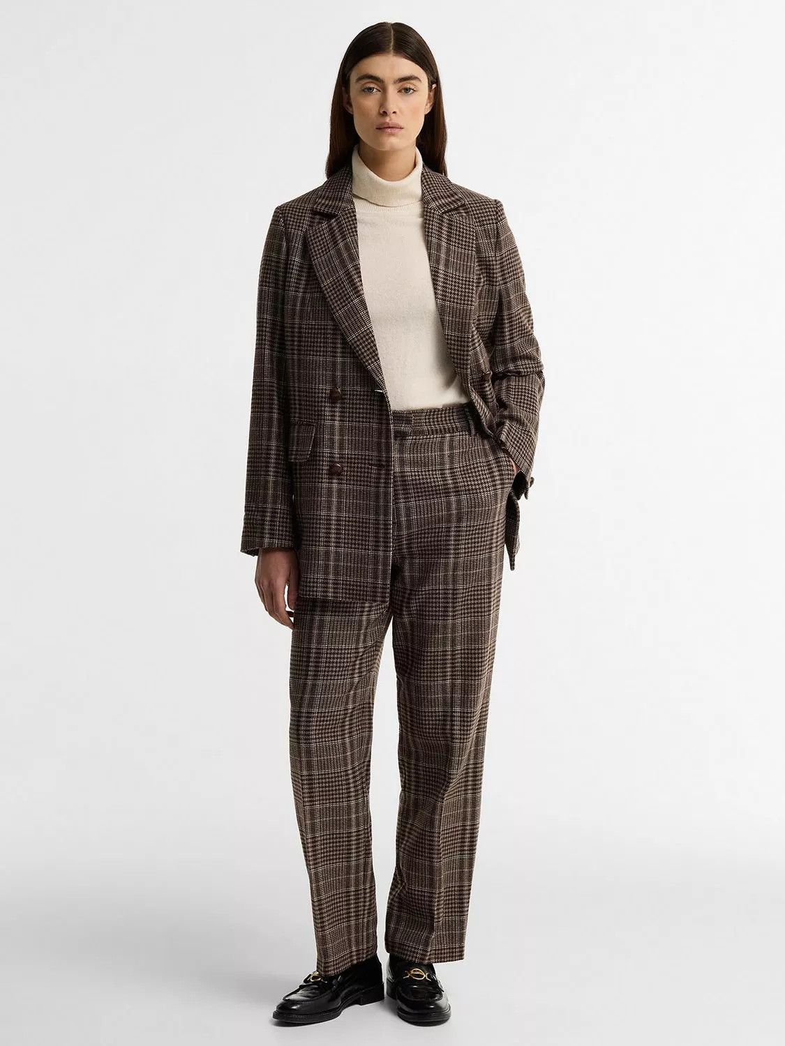 Barbour Amryn Straight Leg Trousers, Prince of Wales | John Lewis (UK)
