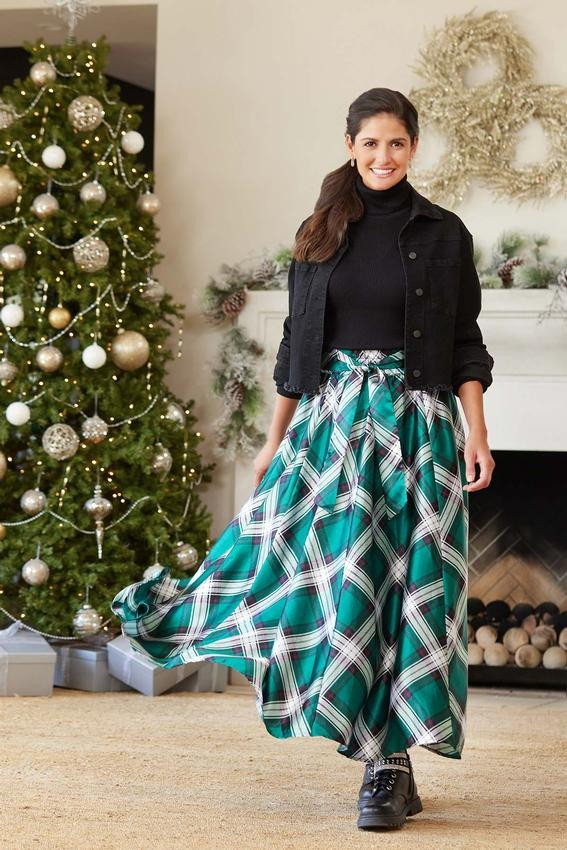 Holiday Plaid Maxi Skirt | Cato Fashions