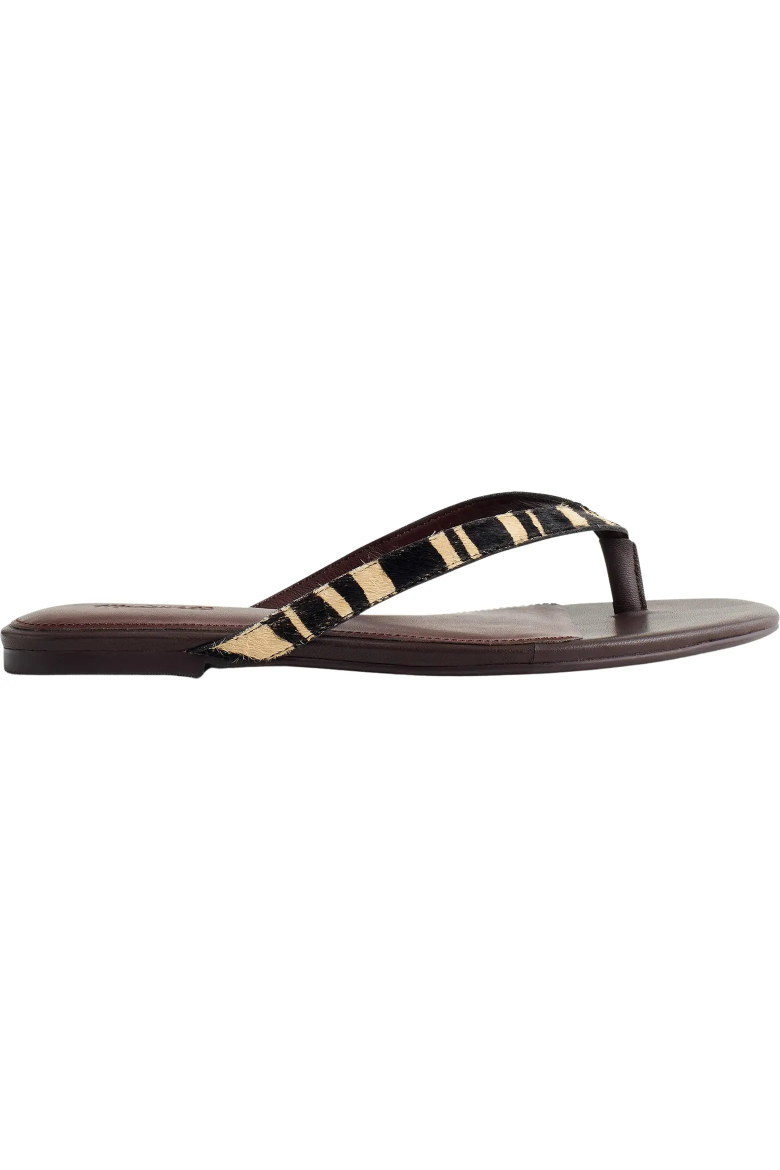 The Iggy Zebra Print Genuine Calf Halr Thong Sandal (Women) | Nordstrom | Nordstrom