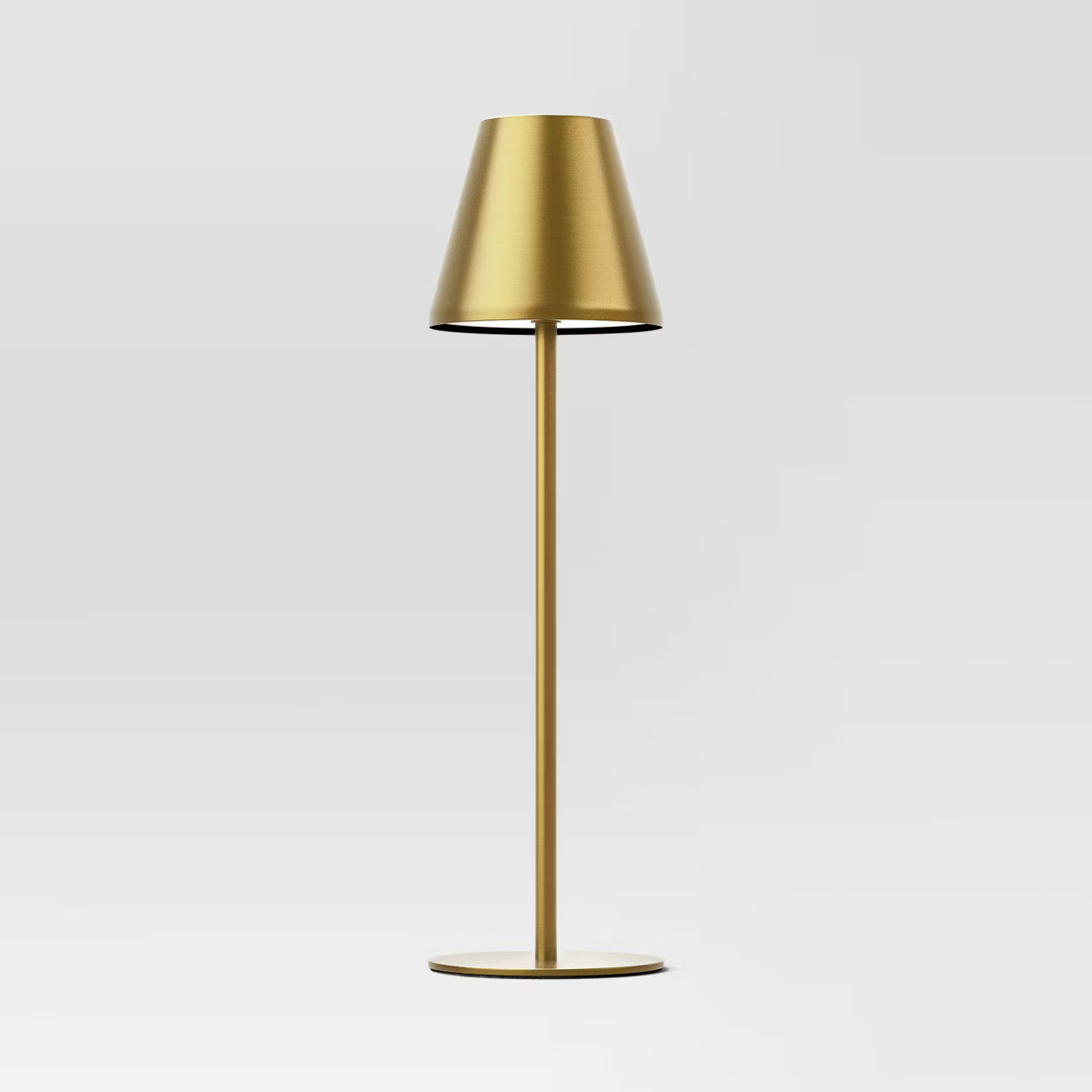 Portable Cordless Table Lamp with Rechargeable Battery (Includes LED Light Bulb) Brass - Room Ess... | Target