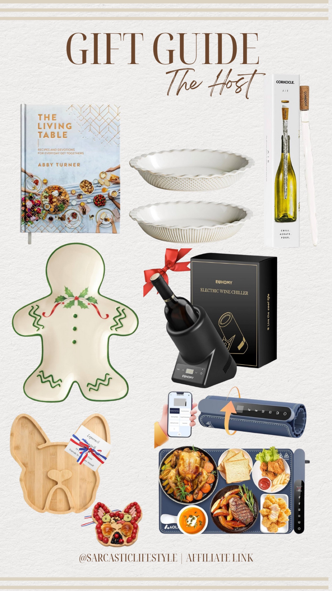 Gift guide for the host.

#serving #hosting #host #pieplate #winechiller #giftguide #holiday

#LTKHome #LTKHoliday #LTKGiftGuide