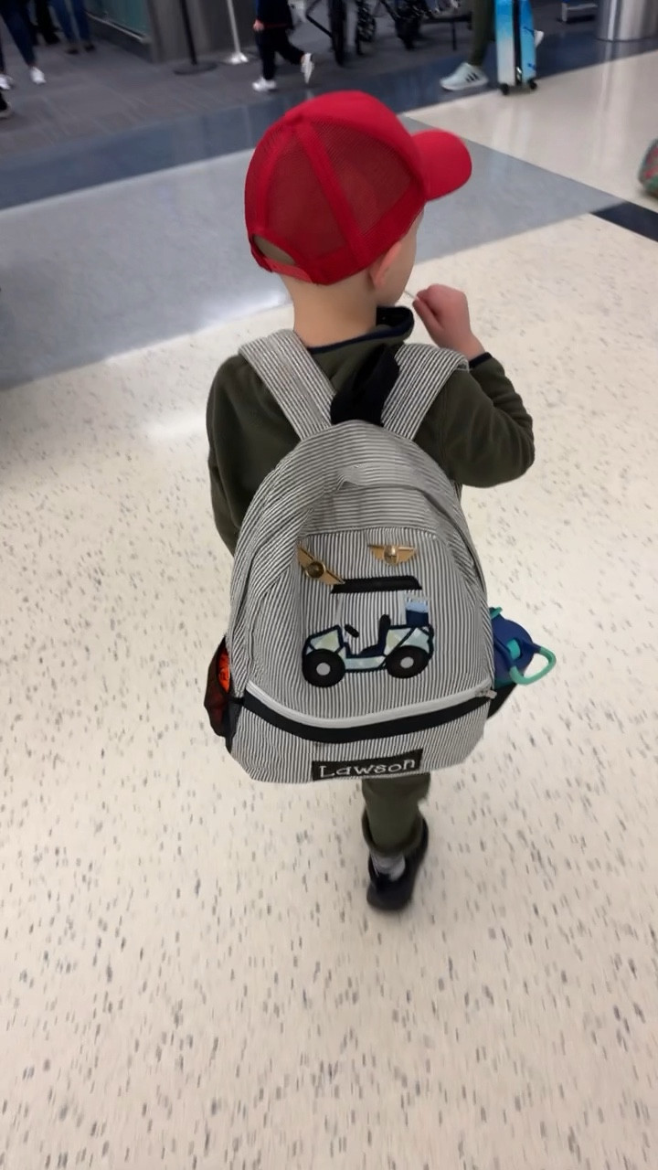 The cutest customizable backpacks!! We love ours and the shop owner was amazing to work with! ♥️ they have held up so well. 

We have had them for over 2 years and use them for every fight and most trips! We used Lawsons for preschool when he firsts started too. 

Great Easter basket present! They also make a toddler size! 

#LTKGiftGuide #LTKkids