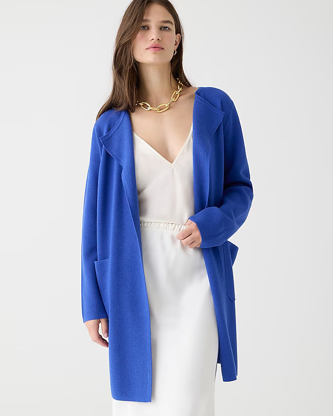 Juliette collarless sweater-blazer | J. Crew US