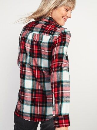 Classic Plaid Flannel Shirt for Women | Old Navy (US)