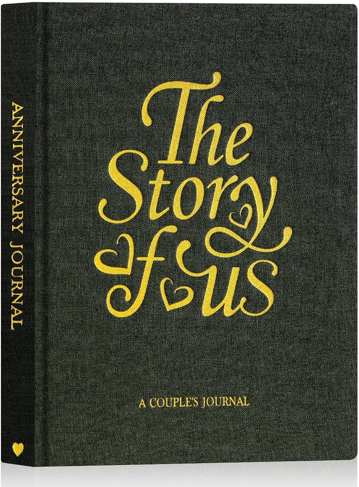 Lanpn Wedding Anniversary Journal - The Story of Us, Linen Dating 1st to 70th Couple Memory Book ... | Amazon (US)