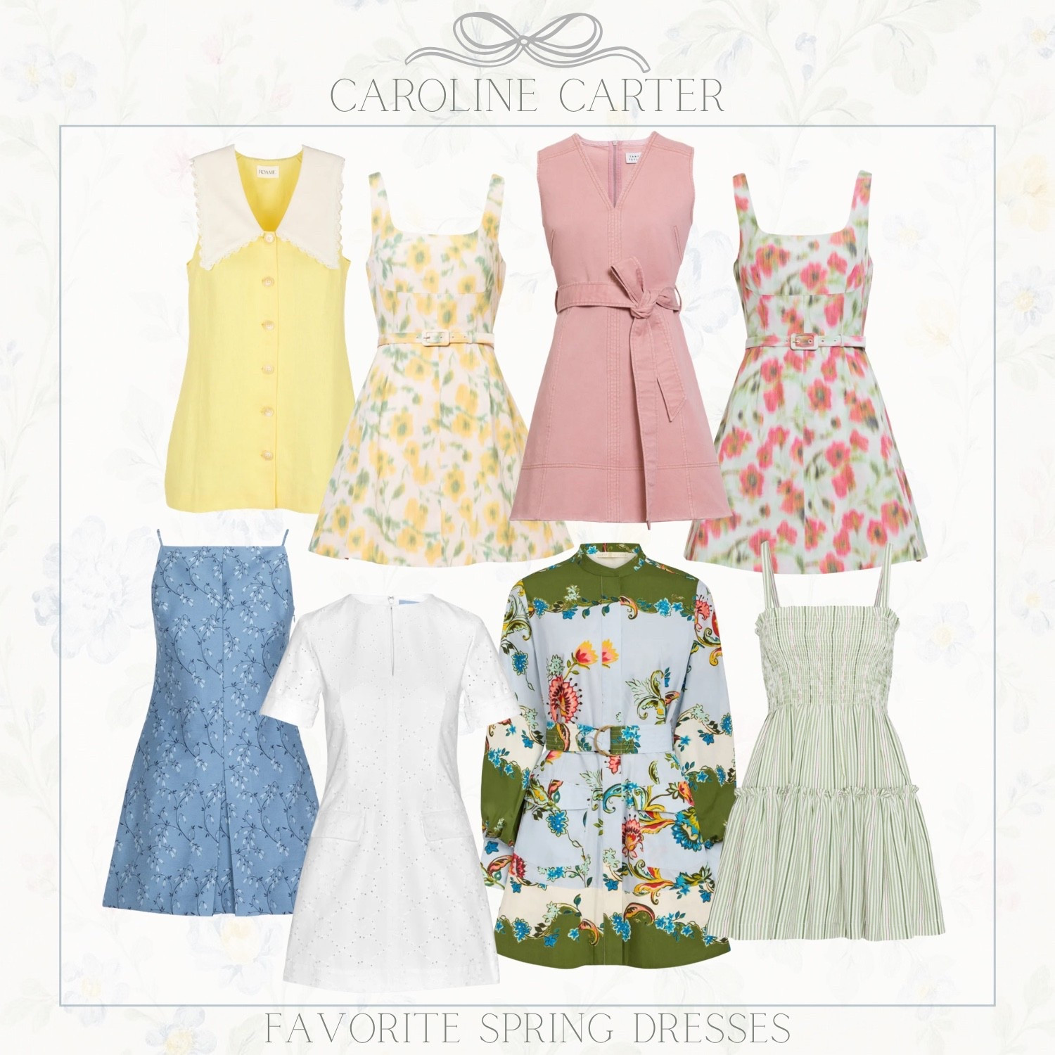 Favorite spring dresses 🌸 Feminine florals, soft pastels, and timeless silhouettes perfect for the season.

floral dresses, feminine style, grandmillenial fashion, pastel dresses, classic style, spring outfit, cottagecore dress, chic spring style, timeless fashion, spring dresses

#LTKootd #LTKSeasonal
