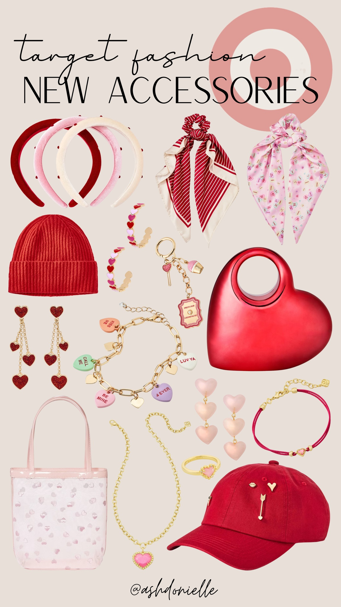 Target new Valentine’s Day accessories

Valentine’s accessories and purses
Heart-accent bags and clutches
Romantic jewelry and layering chains
Pink mini shoulder bag trend
Statement earrings for date night
Chic scarves with subtle hearts
Everyday crossbody purse picks
Delicate bracelets and rings
Sweet hair accessories and clips
Soft leather tote gift ideas

#LTKootd #LTKSeasonal #LTKSaleAlert