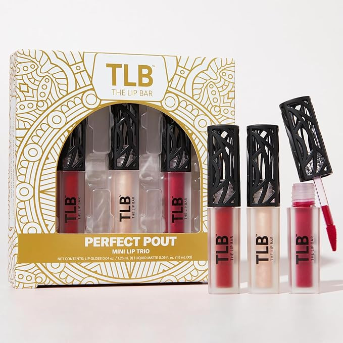 The Lip Bar - Perfect Pout Mini Lip Trio Gift Set (3 Products) - Nonstop Liquid Matte Lipstick & ... | Amazon (US)