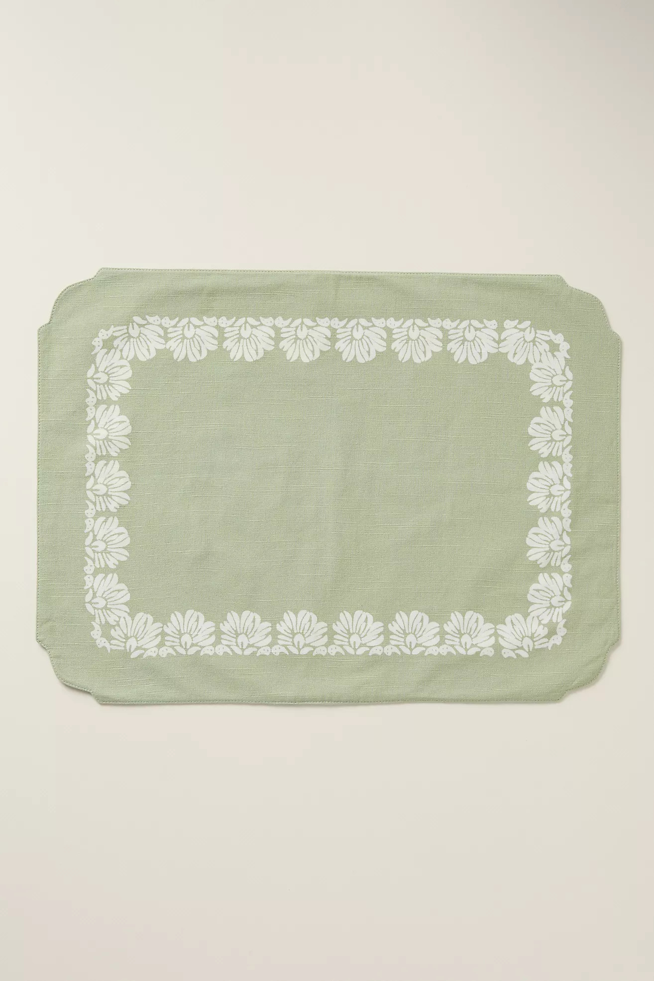 Demeter Embroidered Cotton Placemat | Anthropologie (US)