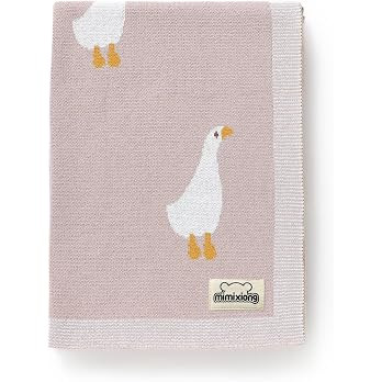 Baby Blanket Knit Receiving Boys Girls Blanket Soft Cotton Neutral Blanke for Swaddle Crib Stroll... | Amazon (US)
