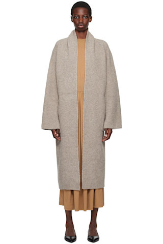 Brown Double Face Coat | SSENSE