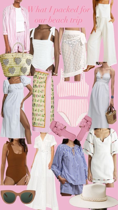 Headed to the beach and this is some of the items I’m packing for myself! Swimsuits, coverups, easy flowy dresses! 

#LTKswim #LTKtravel #LTKfindsunder50