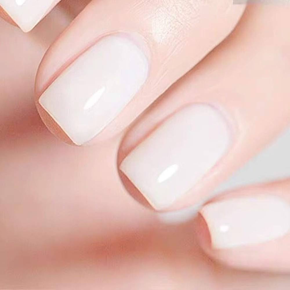 MEMEDA Nail Gel Polish Spring Summer Nail Art Colors Nude Milky UV LED Soak Off Clear Nail Gel Ki... | Amazon (US)