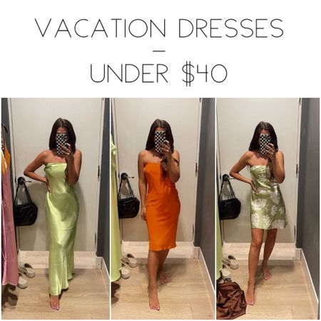 Forever 21 Vacation Dresses - Under $40

1. Strapless Maxi Slip Dress 
     (wearing a small) 
2. Chiffon Midi Skirt - worn as dress
     (wearing a small)
3. Tropical Print Mini Dress 
     (wearing a small) 



#LTKstyletip #LTKtravel #LTKunder50