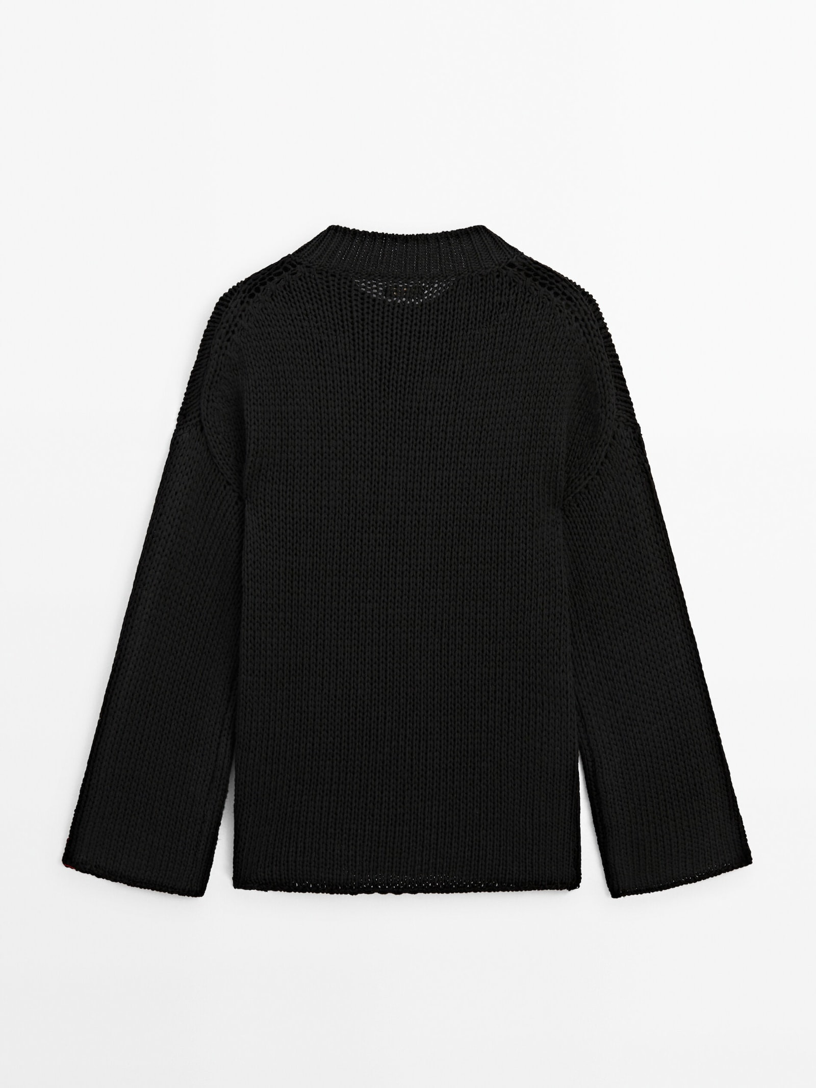 Crew neck knit sweater | Massimo Dutti US