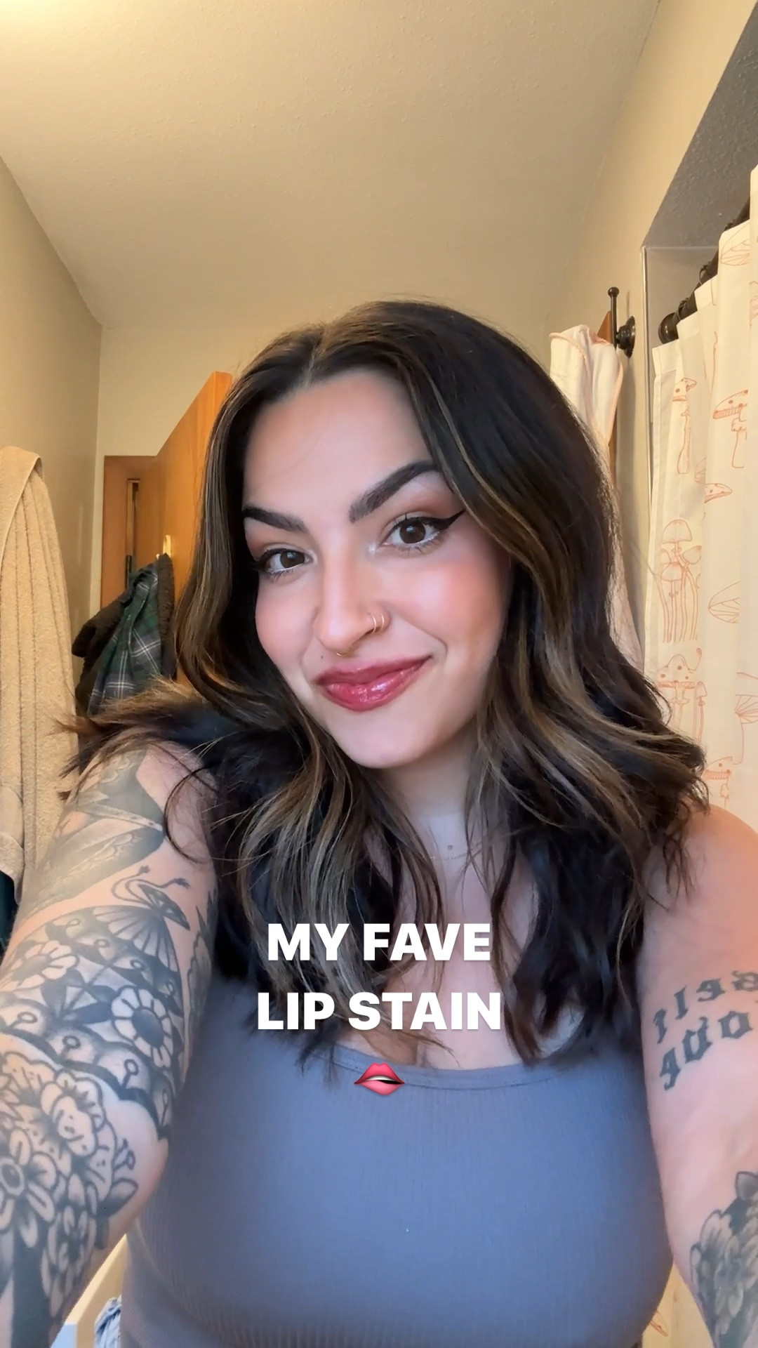 OBSESSED with this lipstain for months! 👄 wearing the color pinked 💖 

#LTKmidsize #LTKbeauty