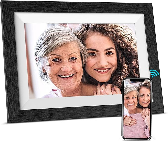 BSIMB 10.1 Inch 32GB WiFi Digital Picture Frame, 1280x800 HD IPS Touch Screen Photo Frame Electro... | Amazon (US)