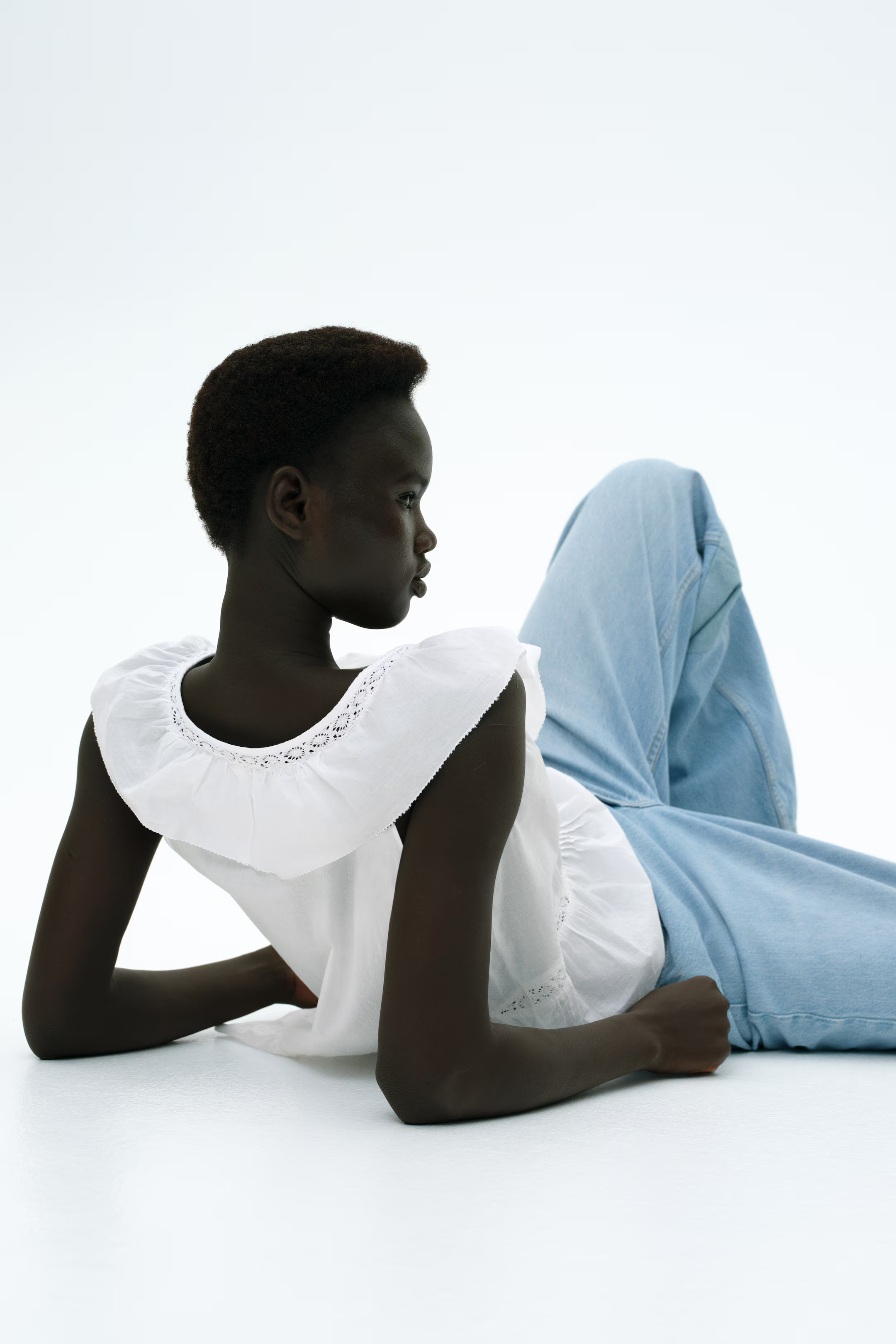 Ruffle-Trimmed Sleeveless Top | H&M (US + CA)