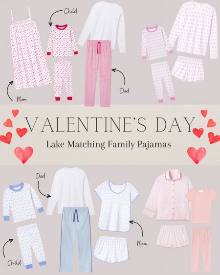Matching family Valentine’s Day pajamas. One of my favorite traditions is to get matching pjs for me and my daughter and Lake has some of the best options this year. Not only are they so pretty but they are also so soft! #valentinesday #matchingpjs 

#LTKfamily #LTKGiftGuide #LTKkids