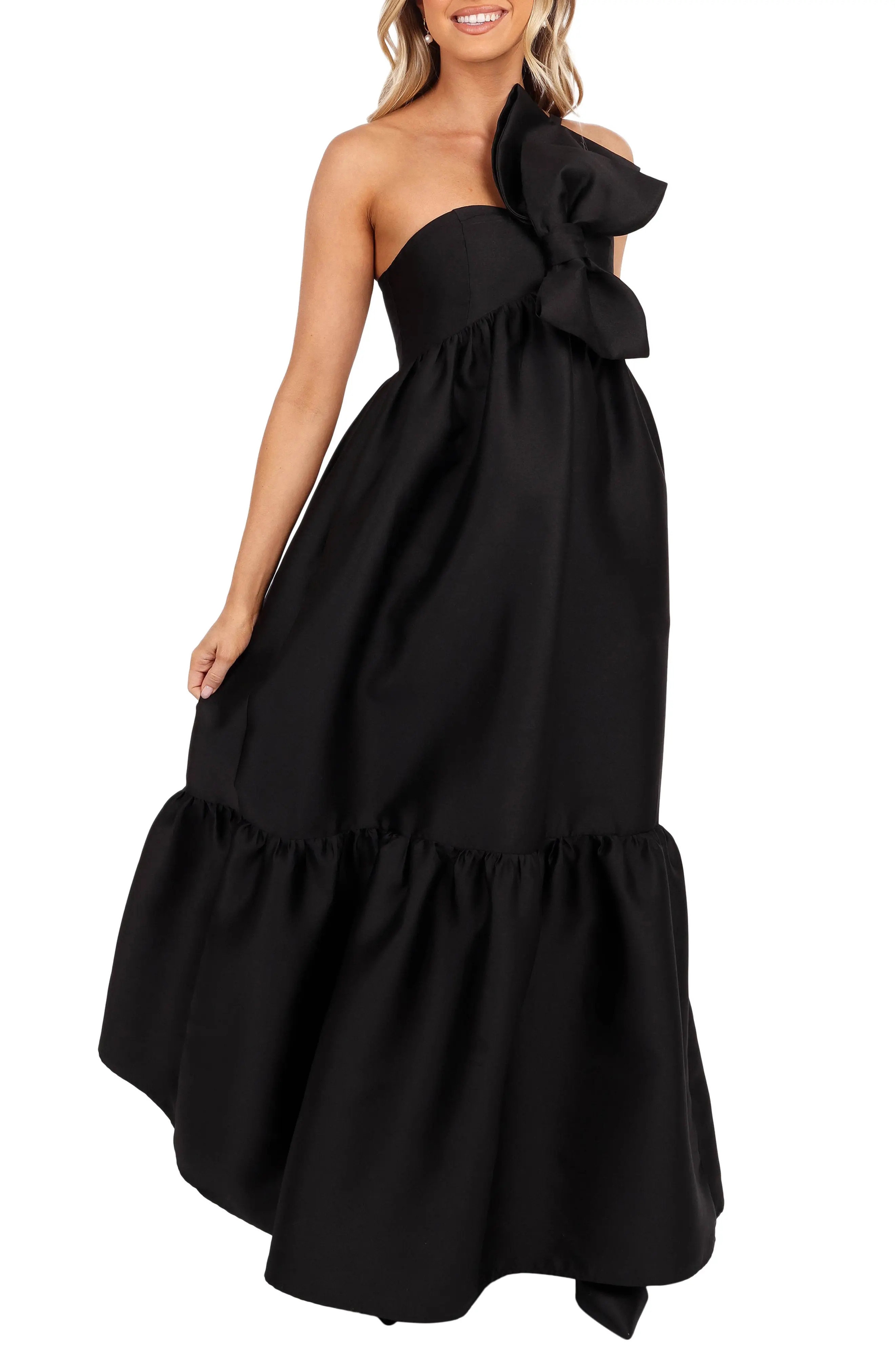 Betina Bow One-Shoulder Gown (Women) | Nordstrom | Nordstrom