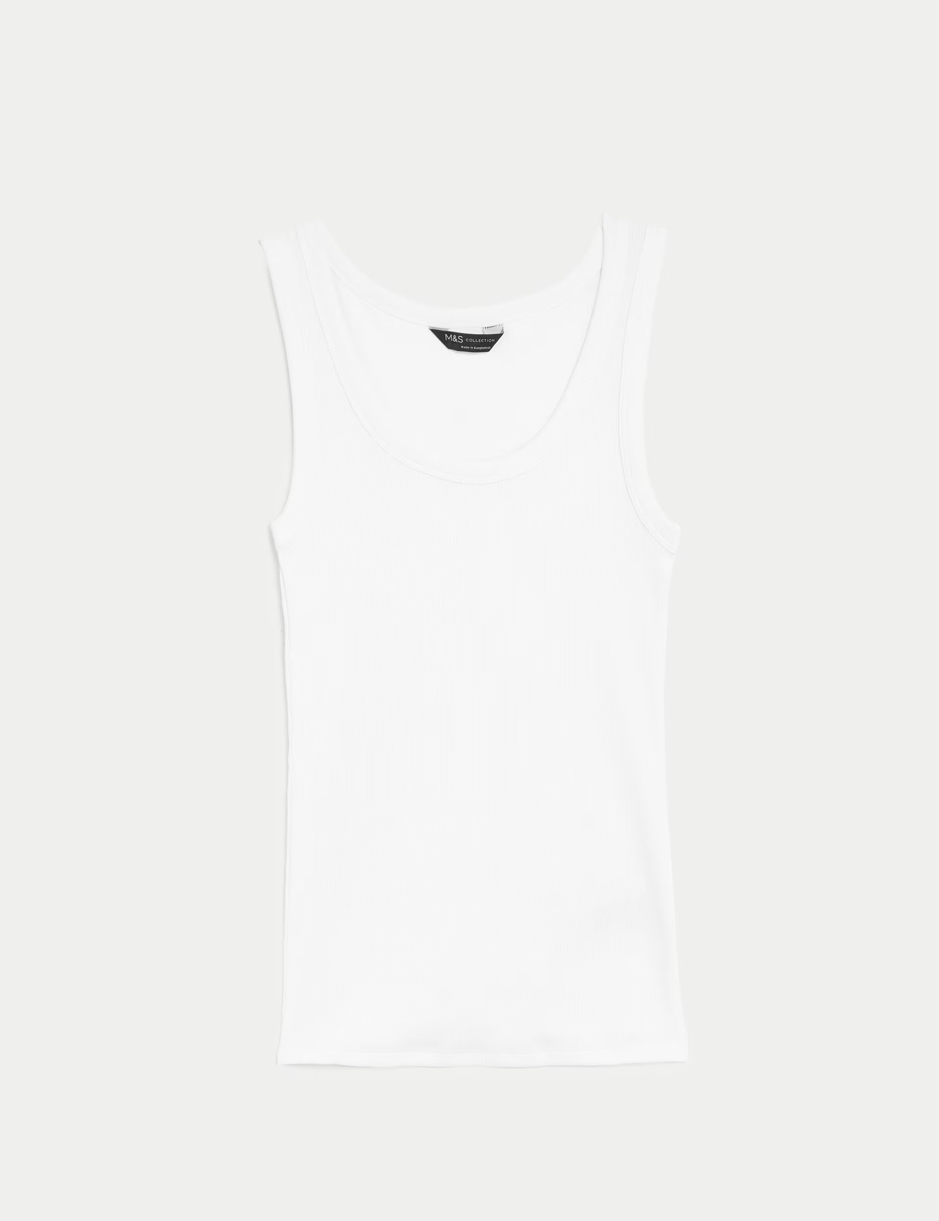 Cotton Rich Ribbed Slim Fit Vest Top | Marks & Spencer (UK)