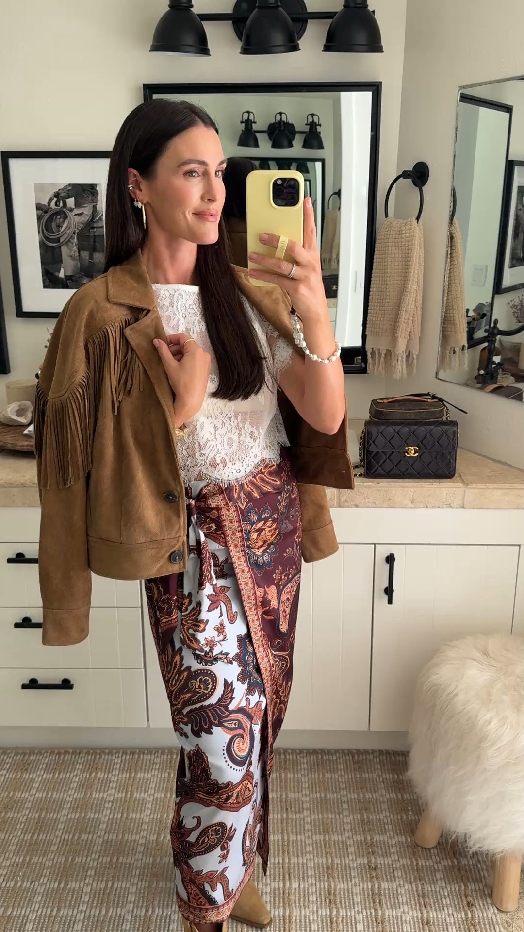 Make it country for a little date night with a western twist 🤠 

Fall outfit
Ootd
Concert
Silk scarf skirt

#LTKootd #LTKSeasonal