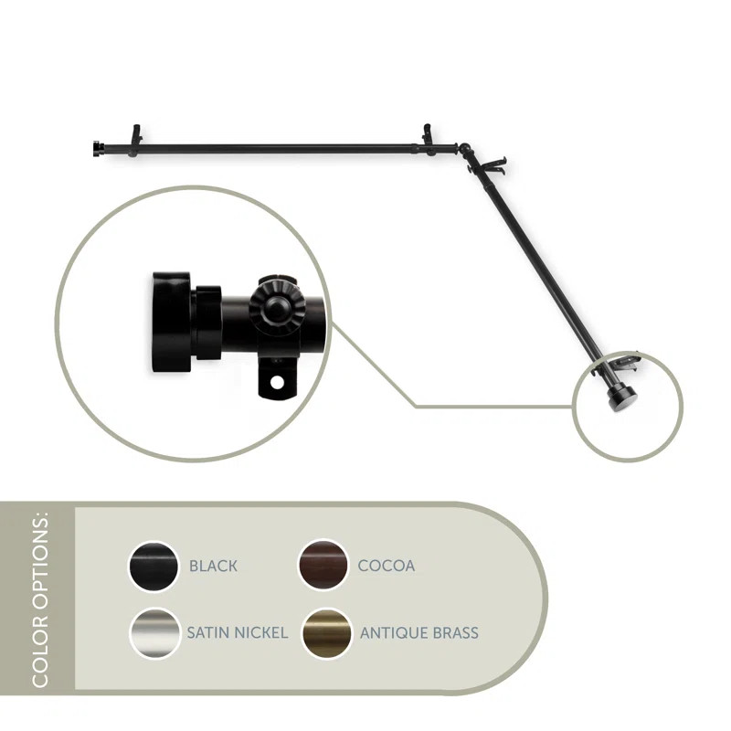 Lyndhurst Corner Window Single Curtain Rod | Wayfair Professional