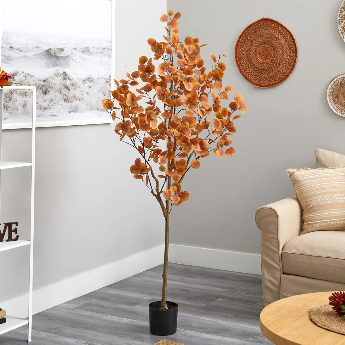 72'' Faux Eucalyptus Tree in Pot Liner | Wayfair North America