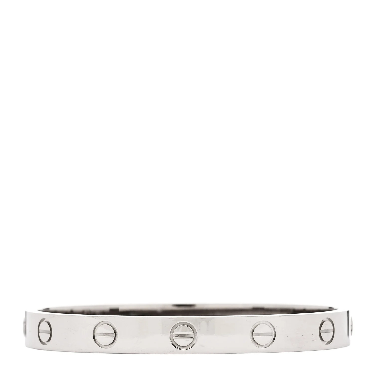 18K White Gold LOVE Bracelet 15 | FASHIONPHILE (US)