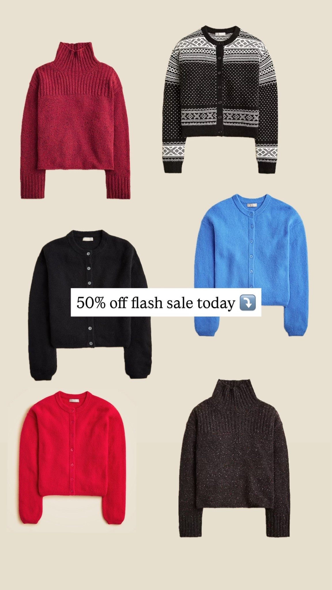 Just got that red sweater in a small - they’re having a flash sale today! 50% off! 

#LTKHoliday #LTKOver40 #LTKootd