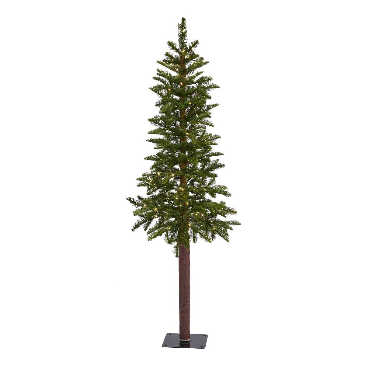 5ft Nearly Natural Pre-Lit LED Alaskan Alpine Artificial Christmas Tree Clear Lights | Target
